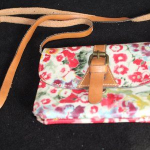 Floral Patricia Nash mini crossbody wallet bag